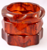 BB414 chunky tortoise/rootbeer Bakelite Bangles